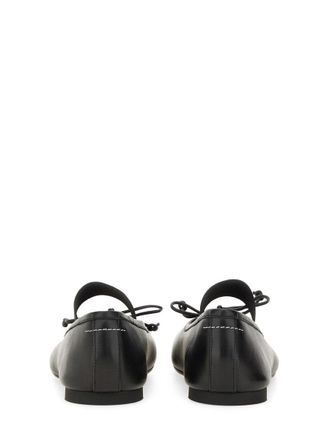 Maison Margiela Lamb Leather Ballet Flat - Black