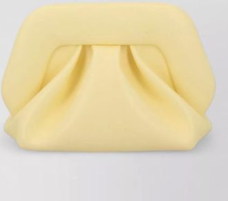 Themoir&egrave; clutch bag structured shape pleated design