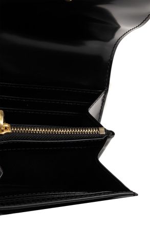 Ami Leather Wallet, Unisex, Black