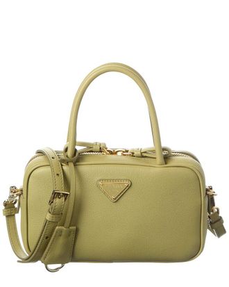 Prada Triangle Leather Shoulder Bag