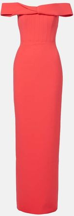 Rachel Gilbert Rydell off-shoulder gown