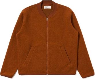 Universal Works Wool Fleece Zip Bomber