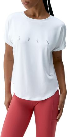 Born Living Yoga Azami Performance Sport T-Shirt in White at Nordstrom, Size Medium Eu