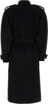 Chlo&eacute; Womens Black Wool Coat Virgin Jacket