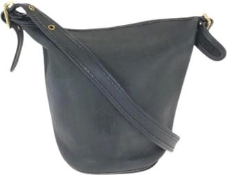 Coach Pre-owned Bucket Bags, female, Black, Size: ONE SIZE Pre-owned Leather Duffle Bag