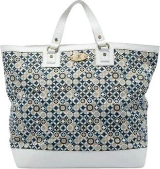 Celine Pre-owned Vintage Canvas Tote - Dames - Pre-owned - Veelkleurig - Maat: ONE Size Leer