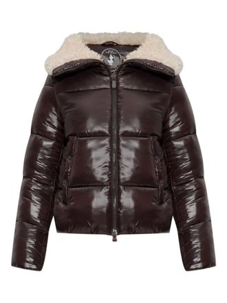 Save The Duck quilted padded jacket - Brown