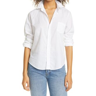 Frank & Eileen Barry Button-Up Shirt in White Ligh at Nordstrom Rack, Size Medium