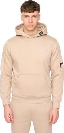 Duck and Cover Heren Rayland Katoenmengsel Hoodie (Steen)
