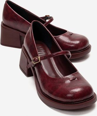 Prologue Luanda Mary Jane schoenen met blokhak