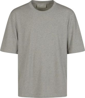 Ami Big ADC Embossed T-Shirt - Heren - T-shirts - Grijs - M - Katoen - Tops