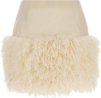 Moncler Womens White Polyamide Long Skirt