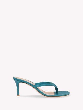 Gianvito Rossi Calypso Sandal in Turquoise Nappa at Nordstrom, Size 34.5