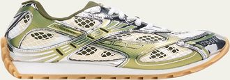 Bottega Veneta Mens Orbit Technical Fishnet Sneakers
