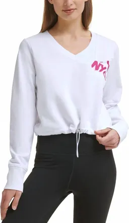 Calvin Klein Performance Cinched Logo Sweatshirt In Melrose