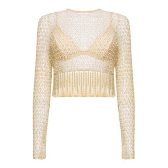 PatBo Patbo, Dames, Truien, Beige, Maat: XS Katoen