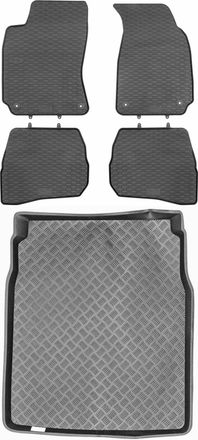 OEM Juego De Alfombrillas De Goma Para Coche Y Maletero Para Volkswagen Passat B5 Sed&aacute;n (1996-2005)