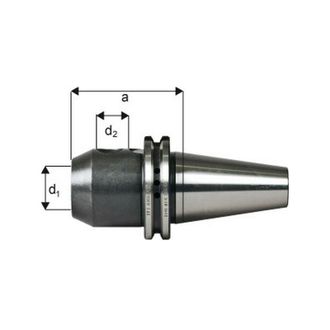 Forum Portabrocas Plana System Weldon, Din 69871, D1 : 16 Mm, Iso 40, A 63 Mm, D2 : 48 Mm