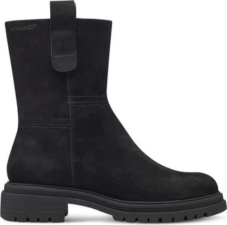 Tamaris Enkellaarsjes - Dames - Enkellaarsjes - Zwart - 39 EU - Leer - Schoenen