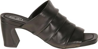 Ash Eva Ruched Nappa Leather Mules