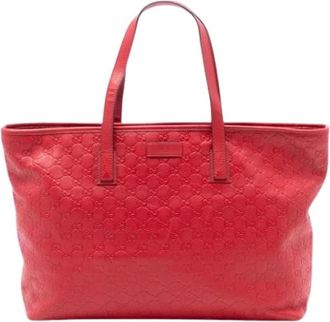 Gucci Pre-owned Tote Bags, female, Red, Size: ONE SIZE Pre-owned Vintage Tote