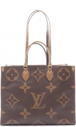 Louis Vuitton Beige Brown Coated Canvas Pvc Tote Bag (Pre-Owned)