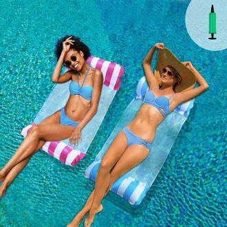 OEM Juego De 2 Hamacas Para Piscina, Colchones Inflables Para Piscina, Hamaca Flotante Basculante 4 En 1, Hamaca Acu&aacute;tica, Boyas Y Colchones Inflables, Ac