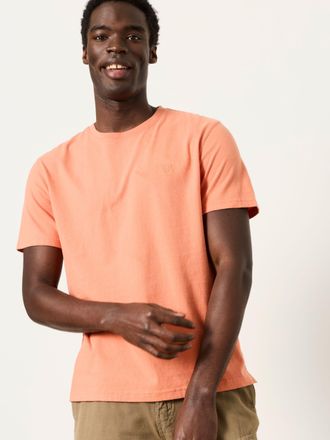 Fat Face FatFace Lulworth Coral Pink Short Sleeve T-Shirt