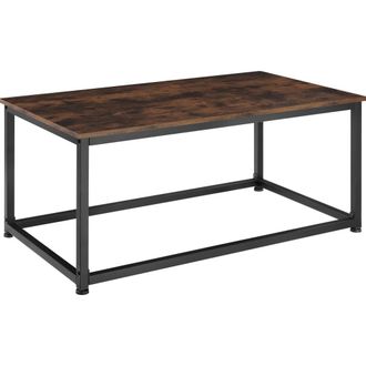 TecTake Mesa de caf&eacute;, madera industrial oscura, r&uacute;stica