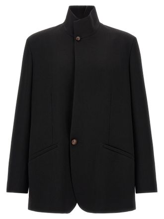 Ermenegildo Zegna Black Wool Mens Blazer