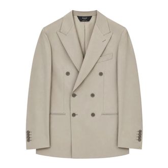 Boggi Milano Torino Double-Breasted Jacket - male - Boggi Milano - Blazers - Beige - 2XL - Jackets