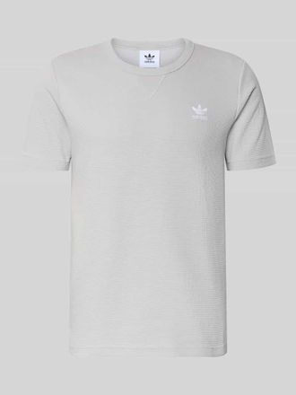 adidas Originals Regular Fit T-Shirt mit Baumwoll-Anteil in Hellgrau, Gr&ouml;&szlig;e XXL