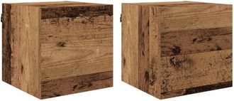 vidaXL TV Cabinet Old Wood 30.5 x 30 x 30 cm Engineered Wood vidaXL