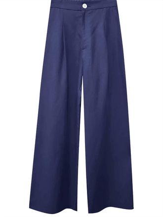 Karen Kane Womens Nara High Waist Pleated Pants In Navy