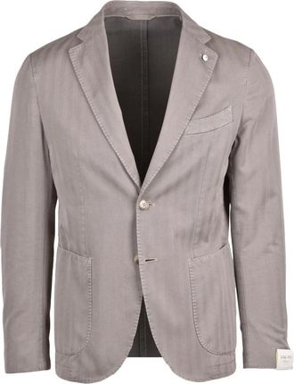 L.B.M. 1911 Katoenen Jas - Heren - Blazers - Beige - L - Katoen - Jassen