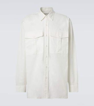Dries Van Noten Camicia oversize in twill di cotone
