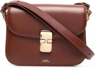 A.P.C. A.p.c., Dames, Tassen, Bruin, Maat: ONE Size Katoen