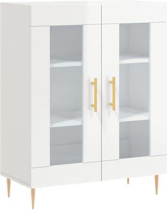 vidaXL Sideboard High Gloss White 69.5x34x90 cm Engineered Wood Vidaxl