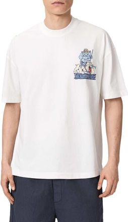 AllSaints Catfish Graphic T-Shirt in Chalk White at Nordstrom, Size Xx-Large
