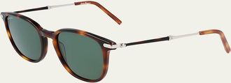 Ferragamo Mens Contrast Temple Sunglasses