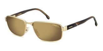 Carrera C FLEX 09/G/S Asian Fit Polarized AOZ/YL Mens Sunglasses Gold Size 58
