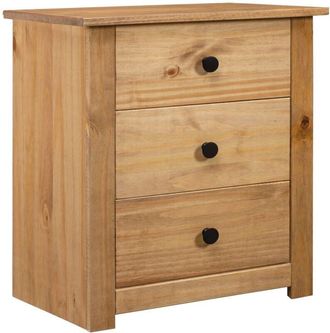 vidaXL Bedside Cabinet 46x40x57 cm Pinewood Panama Range Vidaxl