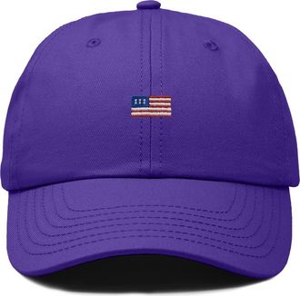 Dalix USA Flag Dad Cap in Purple at Nordstrom