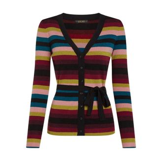 King Louie Mila Rib Cardi Lone - Dames - Truien - Veelkleurig - Maat: M Wol