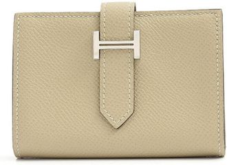 Herm&egrave;s Beige Epsom Leather Card Wallet (Pre-Owned)