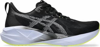 Asics Mens Novablast 5 Running Shoes In Black/blue Fade