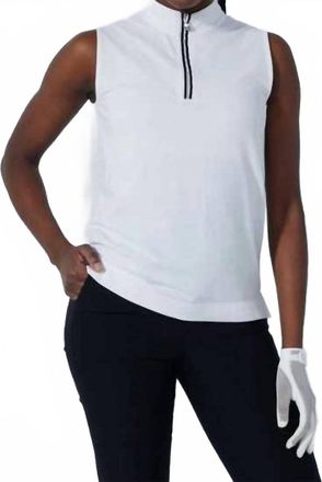 Daily Sports Kim Sleeveless Polo In White