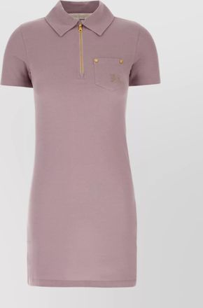 Palm Angels cotton piqu&eacute; polo mini dress