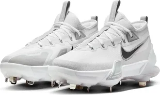 Nike Force Zoom TroutElite FB2906-100 White Baseball Cleats RHS8085