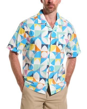 Original Penguin Geo Woven Camp Shirt